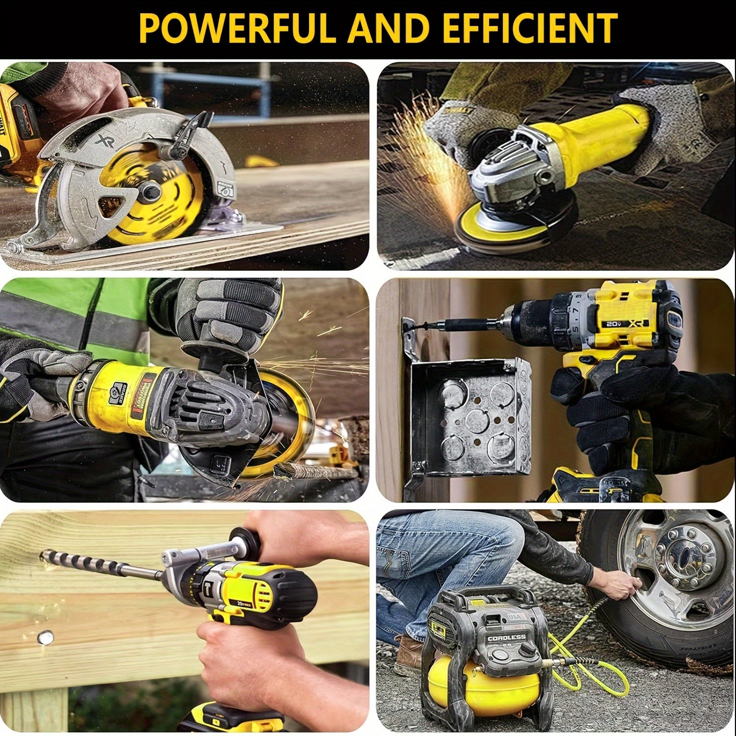 1/2/4pcs 8.0Ah 20V Lithium Ion Battery Replacement For Dewalt 20v Battery Compatible With Dewalt 20V Battery DCB206 DCB204 DCB200 DCB180 Series Cordless Power Tools With LED Indicator