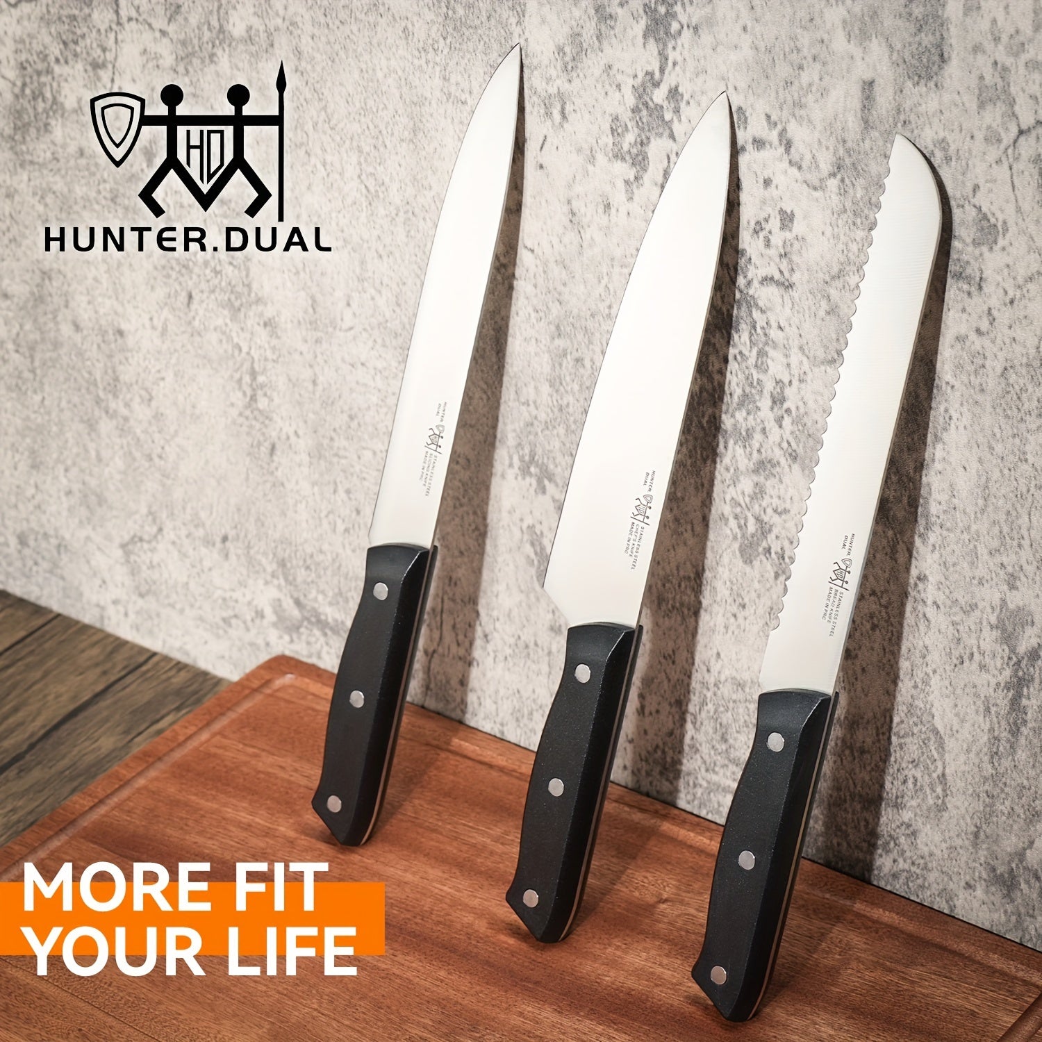 15pcs Knife Set with Sharpener Block - German Stainless Steel, Dishwasher Safe Kitchen Knives with Built-In Sharpener, white