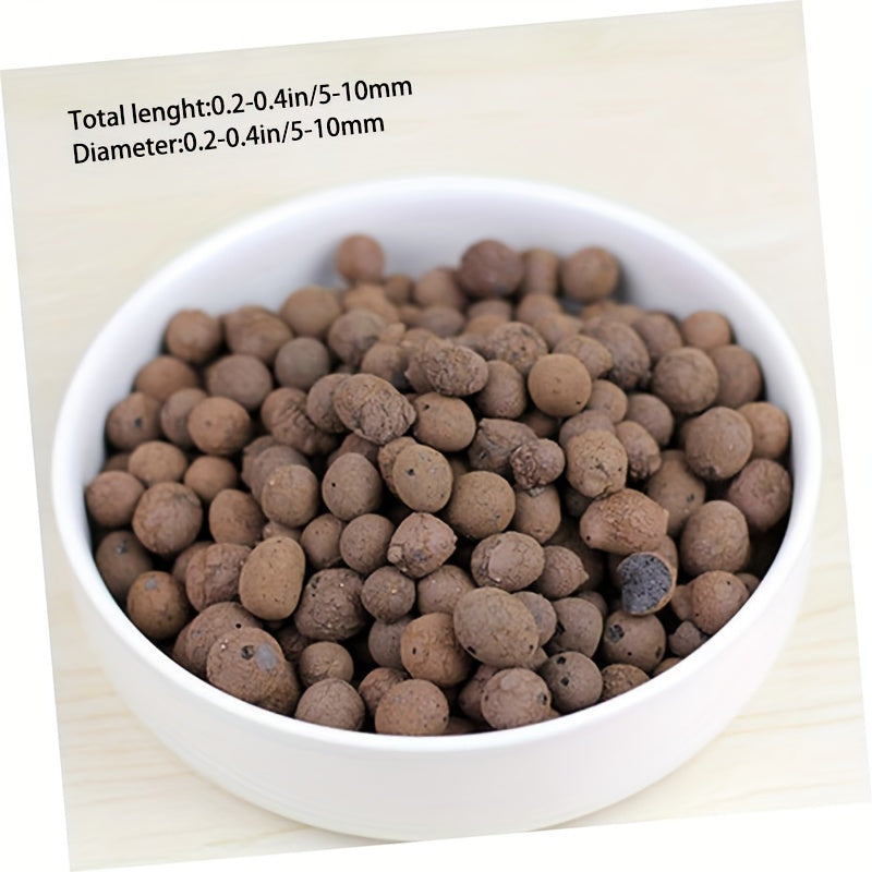 16 Lbs Premium Expanded Clay Aggregate - High Porosity, 5-10mm Hydroponic Grow Rocks for Soilless Cultivation, Orchids, Succulents, and Indoor Gardening
