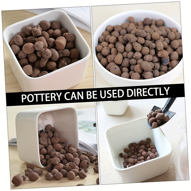 16 Lbs Premium Expanded Clay Aggregate - High Porosity, 5-10mm Hydroponic Grow Rocks for Soilless Cultivation, Orchids, Succulents, and Indoor Gardening