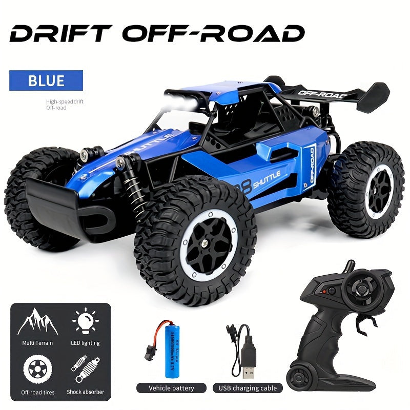 1:16 Small High-speed Off-road 2.4G Remote Control Car, Drifting 20KM/H To Adapt To Various Road Sections Anti-collision Settings Rubber Big Tires