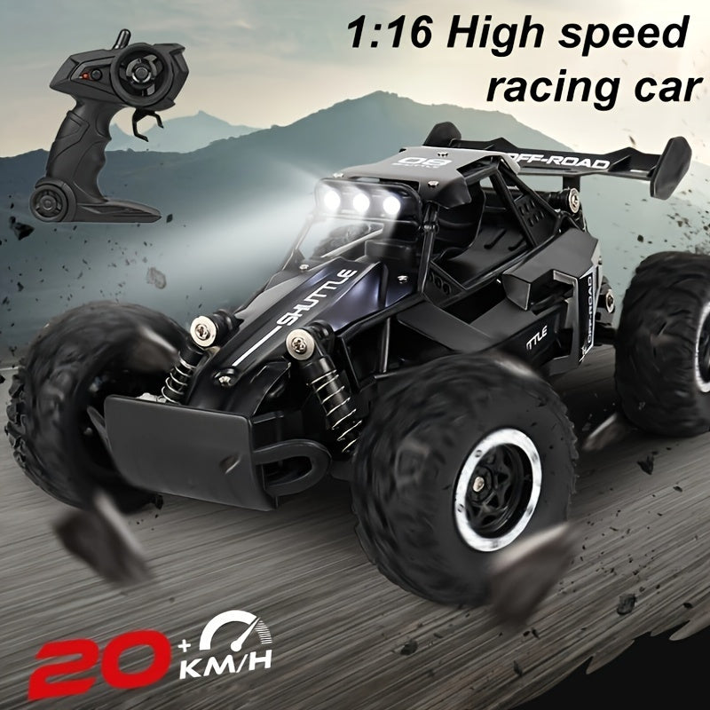 1:16 Small High-speed Off-road 2.4G Remote Control Car, Drifting 20KM/H To Adapt To Various Road Sections Anti-collision Settings Rubber Big Tires