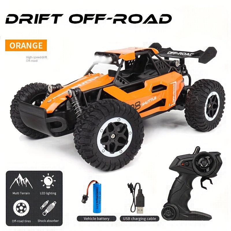 1:16 Small High-speed Off-road 2.4G Remote Control Car, Drifting 20KM/H To Adapt To Various Road Sections Anti-collision Settings Rubber Big Tires