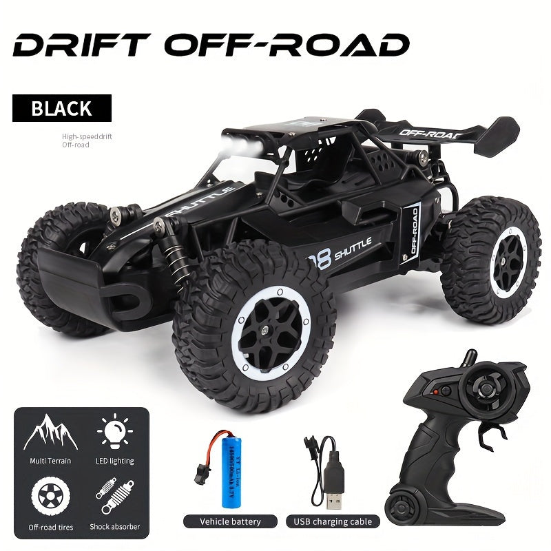 1:16 Small High-speed Off-road 2.4G Remote Control Car, Drifting 20KM/H To Adapt To Various Road Sections Anti-collision Settings Rubber Big Tires