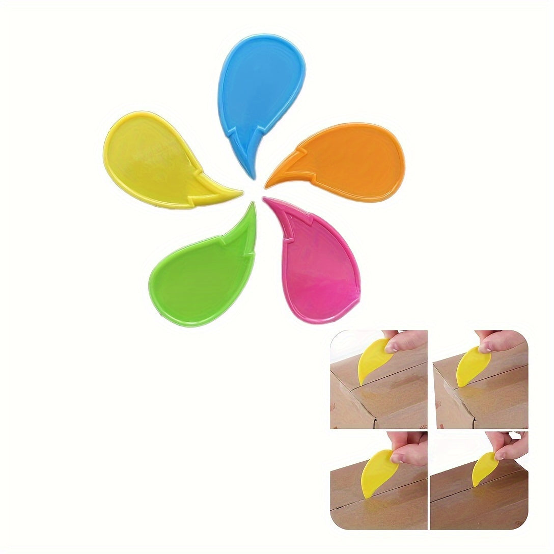 1/5pcs Multi-Color Portable Plastic Box Cutters, Easy Grip Express Package Openers, Random Assorted Colors, Handy Unpacking Knives For Boxes And Packages