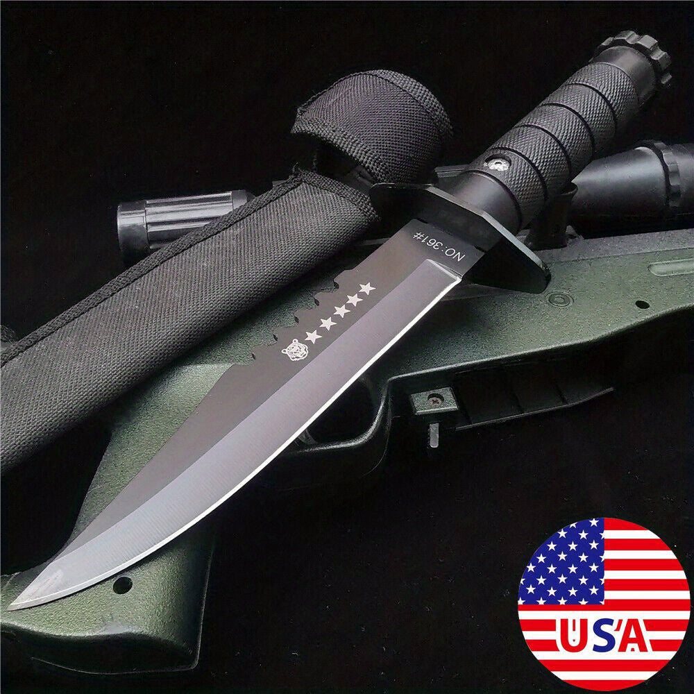 11.22 " Fixed Blade Tactical Knife Survival Camping Military Army Knives