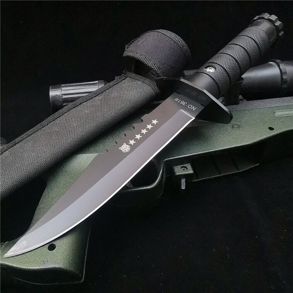 11.22 " Fixed Blade Tactical Knife Survival Camping Military Army Knives