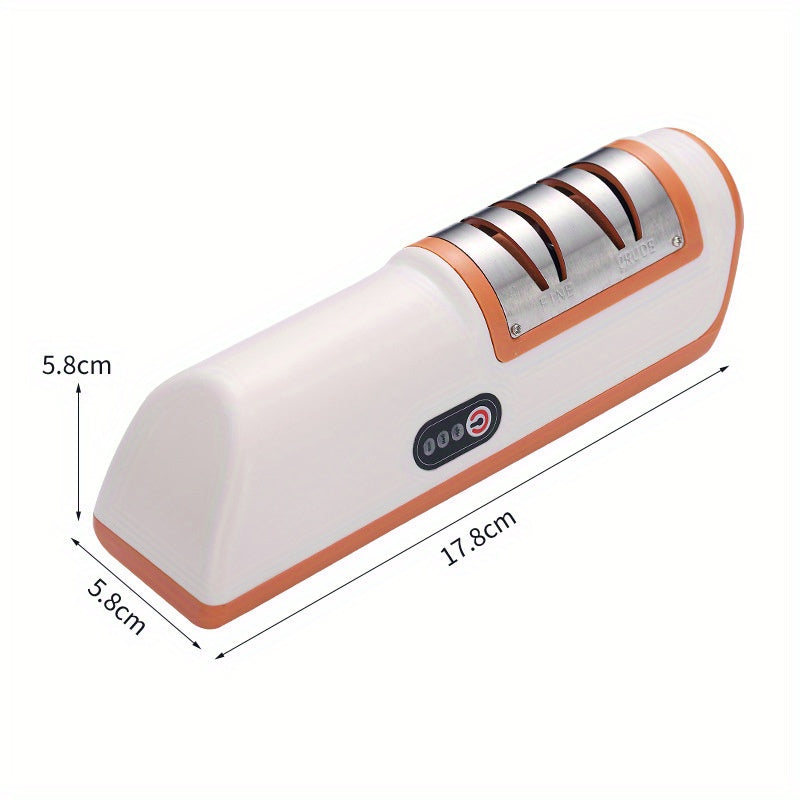 1 Pc High-speed Automatic Electric Knife Sharpener, One-button Operation, Can Sharpen Scissors, Various Knives - Precision Designed Kitchen Gadgets