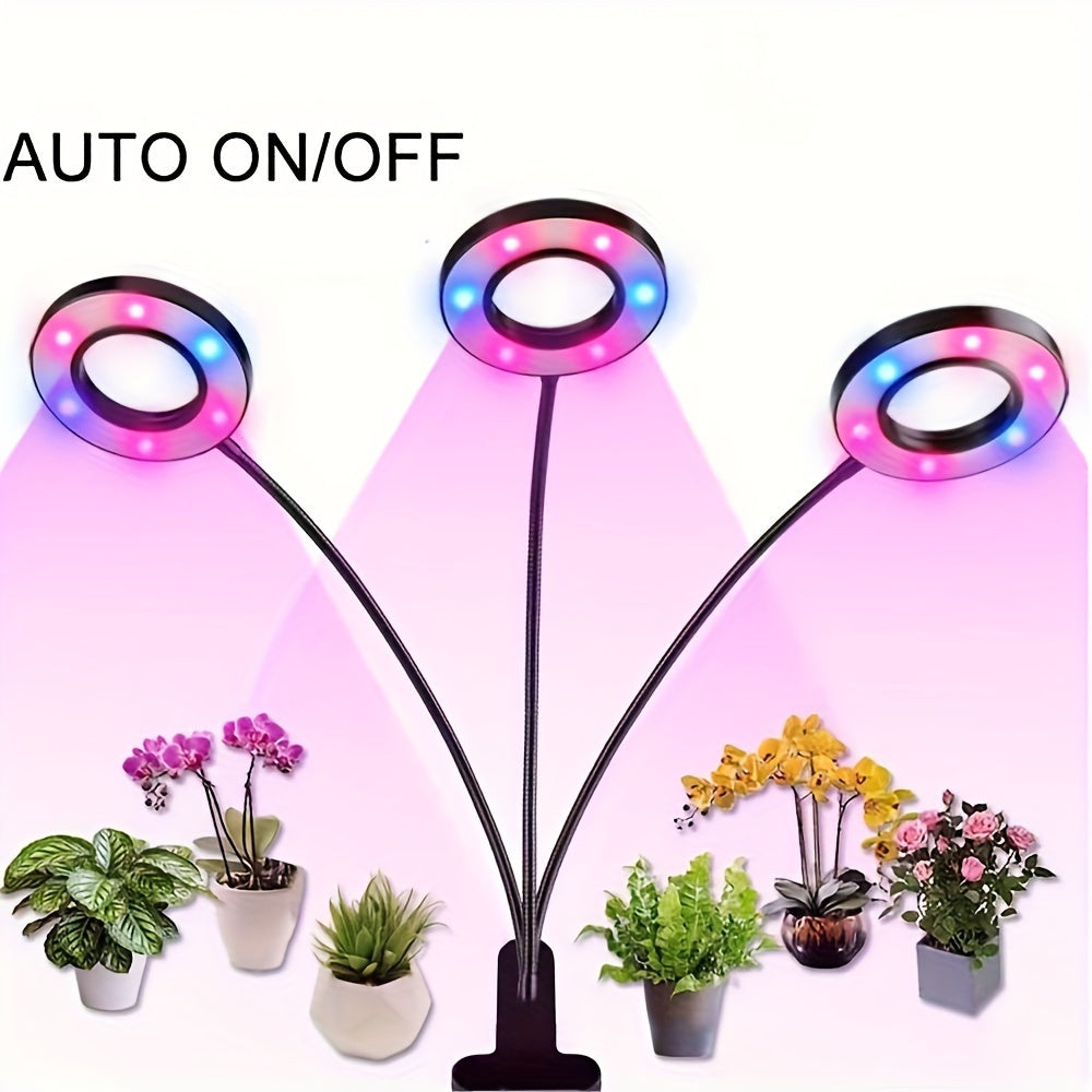1pc aquarium cultivation purple light lamp, fish tank led lamp, 3 fish tank hydroponic plant angel ring plant lamp, red and blue aquarium plant growth lamp, hydroponic plant growth lamp, LED filling lamp, succulent plant lamp