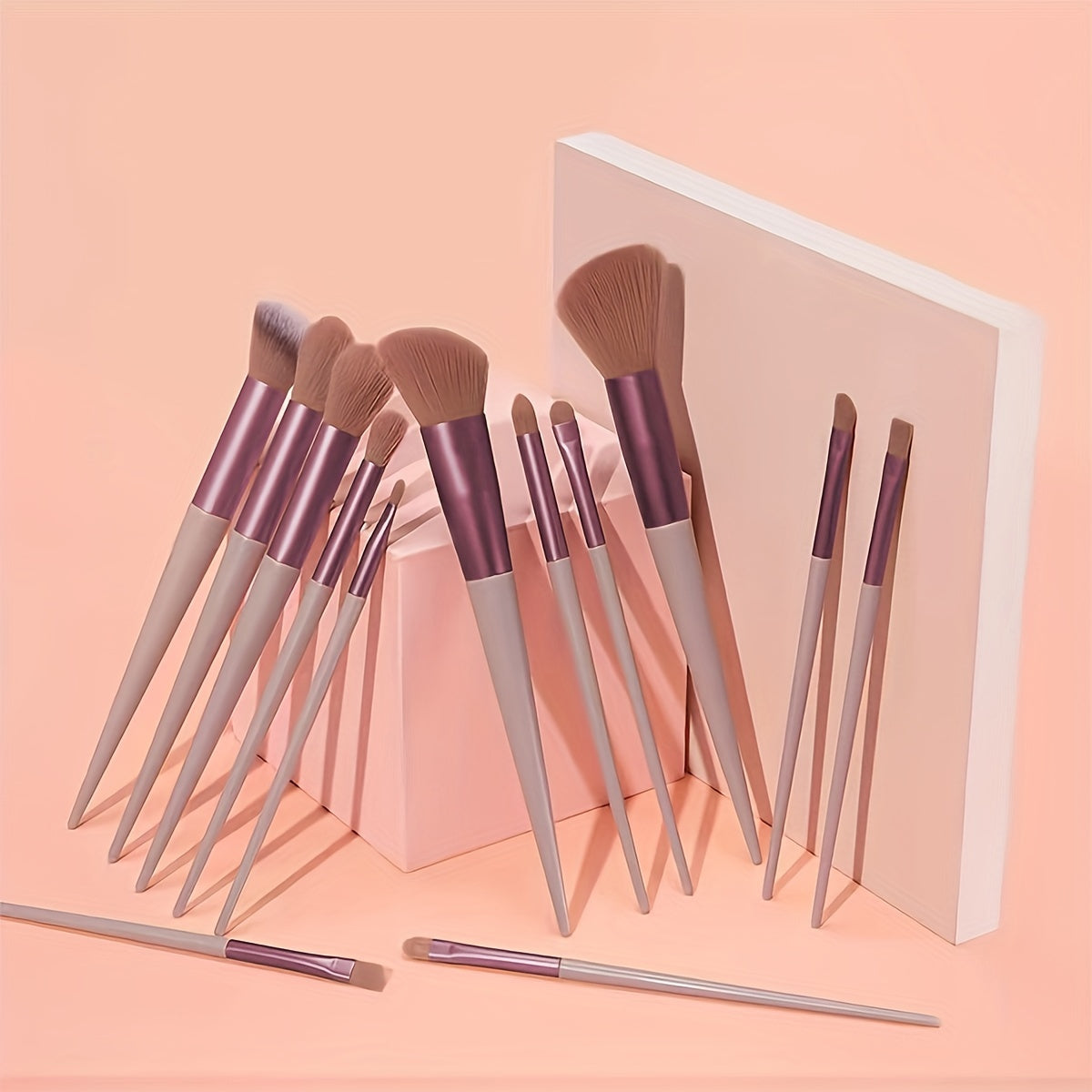 13Pcs Soft Fluffy Makeup Brushes Set For Cosmetics Foundation Blush Powder Eyeshadow Concealer Kabuki Blending Makeup Brush Beauty Tool