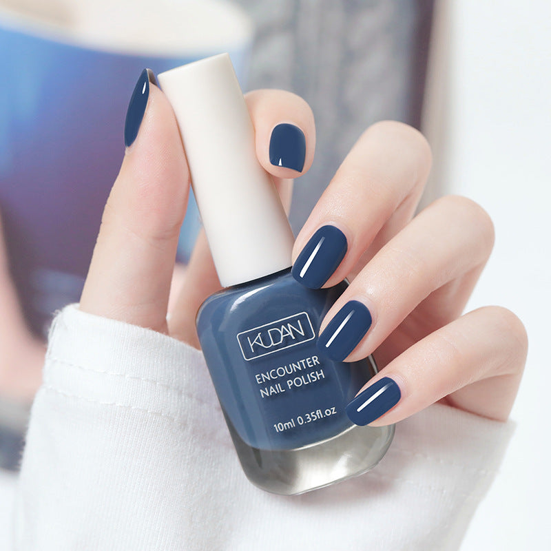 10ml Quick Drying Nail Polish - Ultra-Glossy, Non-Toxic Formula in Fashion-Forward Pinkish Black, White & Red - Perfect for Safe, At-Home Manicures & Nail Art Creations