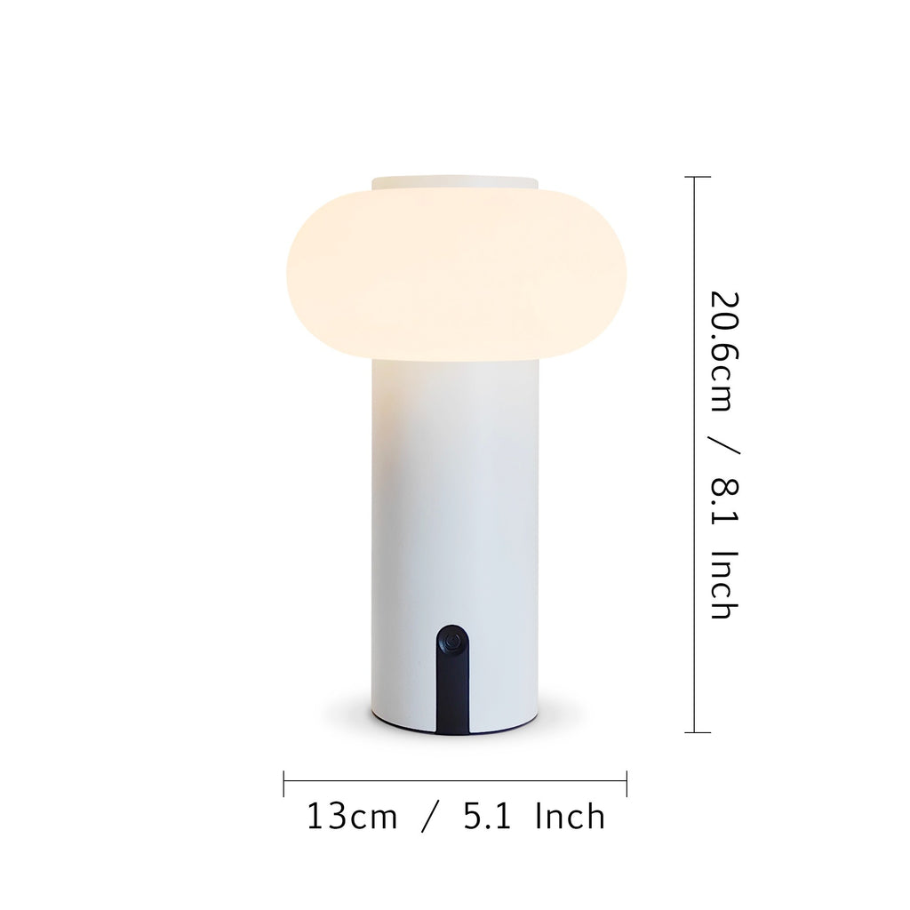 1 Piece Creative LED Mushroom Lamp, Wireless Table Lamp, USB Rechargeable Battery (Charge your cell phone in case of emergency), Touch Control Dimming Night Light, Multi-functional Lighting, Suitable for Restaurant, Party, Ou