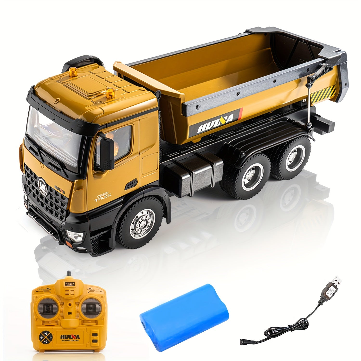 1:14 Scale Ten-channel Large Alloy RC Loading Truck 2.4GHz RC Engineering Truck Remote Control Truck Load 44.09 lbs Sealed Gift Box Holiday Gift Halloween Christmas Gift