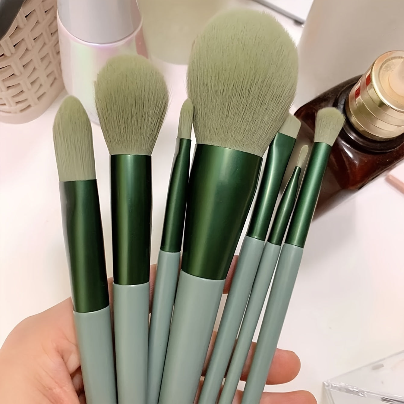 13Pcs Soft Fluffy Makeup Brushes Set For Cosmetics Foundation Blush Powder Eyeshadow Concealer Kabuki Blending Makeup Brush Beauty Tool