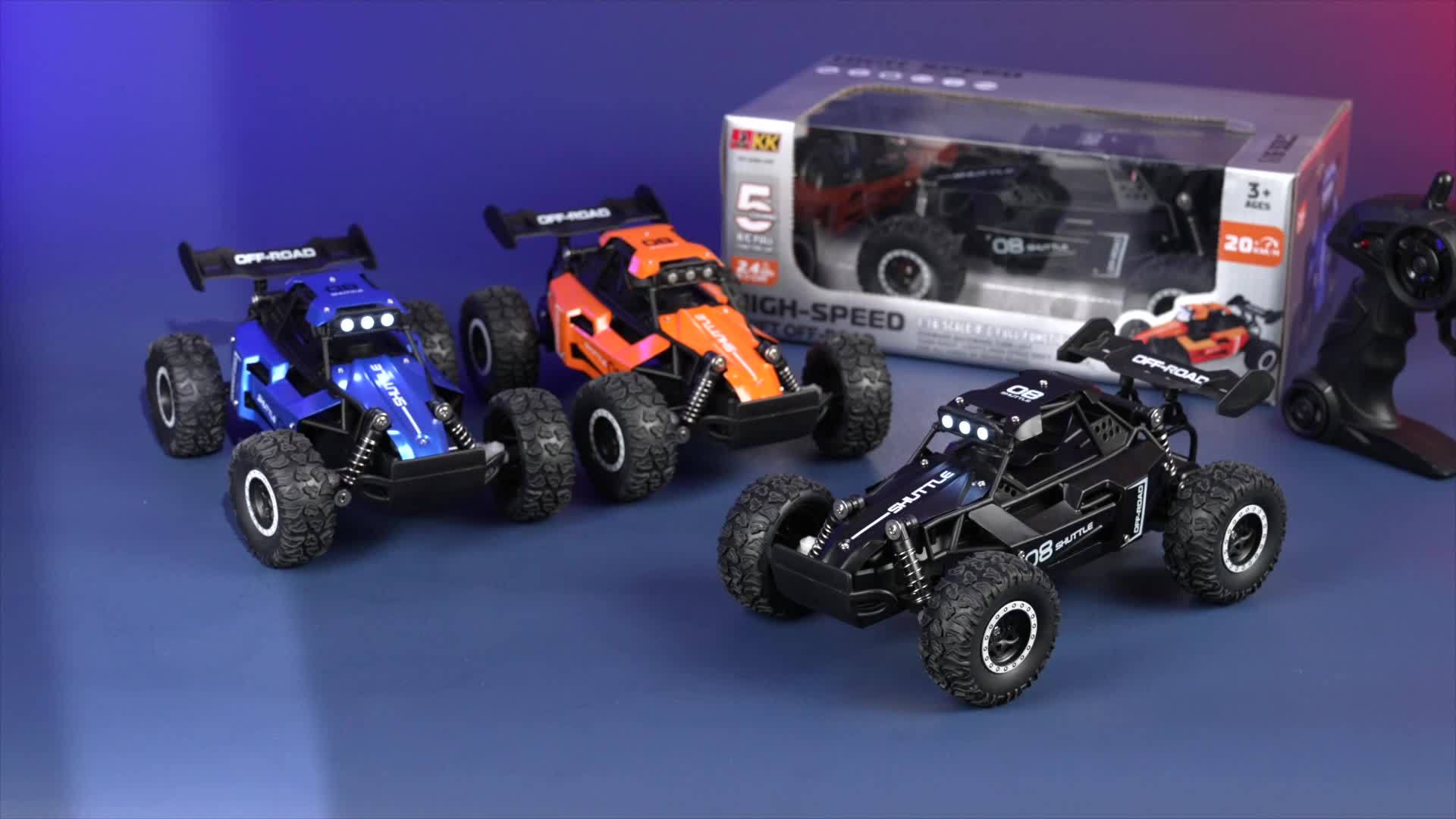 1:16 2.4G Remote Control Car, High-Speed Up To 20 Km/h, All Terrain Off-Road Electric Toy Car, Christmas, Halloween, Thanksgiving Day Gift