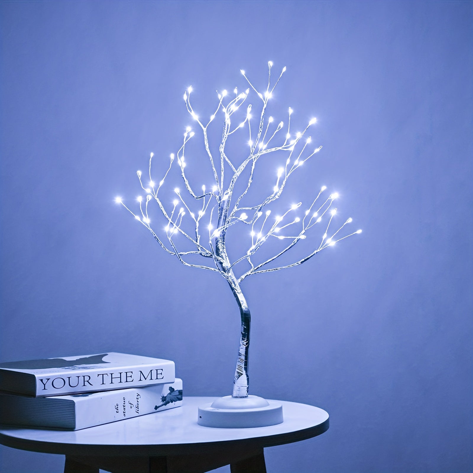 1pc 20-Inch LED Tree Light with 108 Color-Changing LEDs, Battery Powered, Timer Function, Remote Control, and Adjustable Arm for Party, Yard, Bar, Christmas, Halloween, Festival, and Eid Al-Adha Decorations