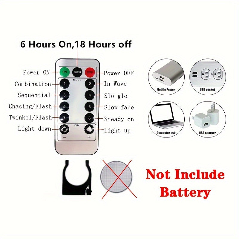 1 Pack, 600-LED Curtain String Lights, USB Powered, 236.22*118.11inch, Remote Control, Christmas Fairy Garland Lamp, For Wedding Party, Indoor Bedroom Decoration