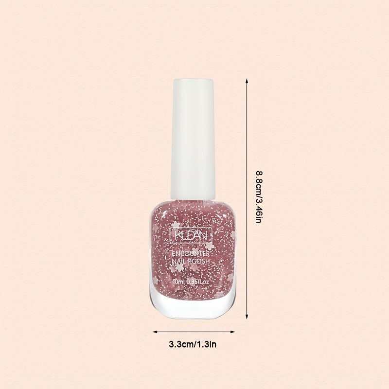 10ml Quick Drying Nail Polish - Ultra-Glossy, Non-Toxic Formula in Fashion-Forward Pinkish Black, White & Red - Perfect for Safe, At-Home Manicures & Nail Art Creations
