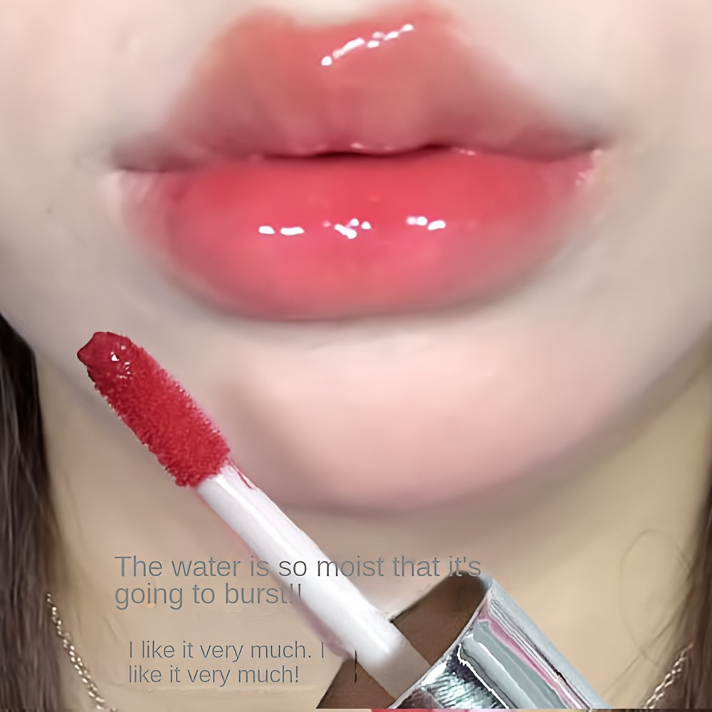 "Cappuvini Hydro-Glow Glassy Lip Gloss/Tint - Low Saturation, Bare-Face Friendly Lipstick For Students & Makeup Enthusiasts"