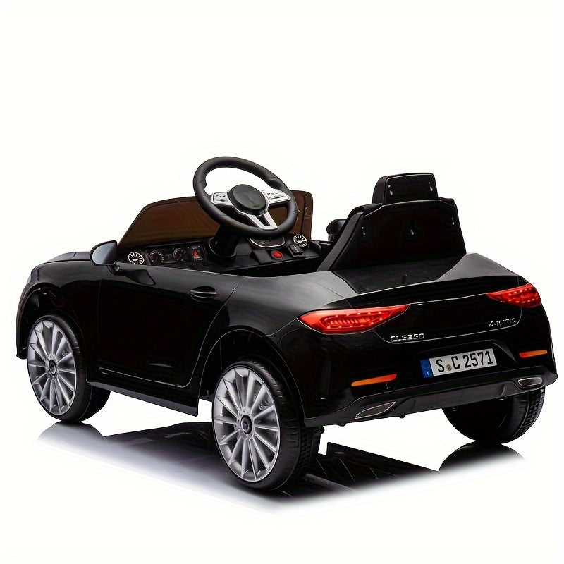 12V Kids Ride On Car w/ Parents Remote Control Licensed CLS 350 for Kids, Four Wheel Suspension Power Display Music Volume Control LED Lights MP3 USB/SD for Kids 37-95 months