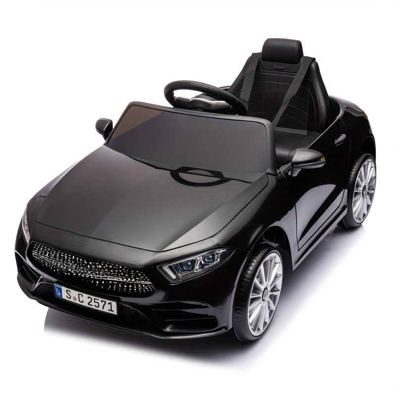 12V Kids Ride On Car w/ Parents Remote Control Licensed CLS 350 for Kids, Four Wheel Suspension Power Display Music Volume Control LED Lights MP3 USB/SD for Kids 37-95 months