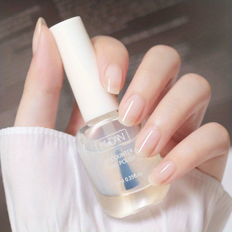 10ml Quick Drying Nail Polish - Ultra-Glossy, Non-Toxic Formula in Fashion-Forward Pinkish Black, White & Red - Perfect for Safe, At-Home Manicures & Nail Art Creations