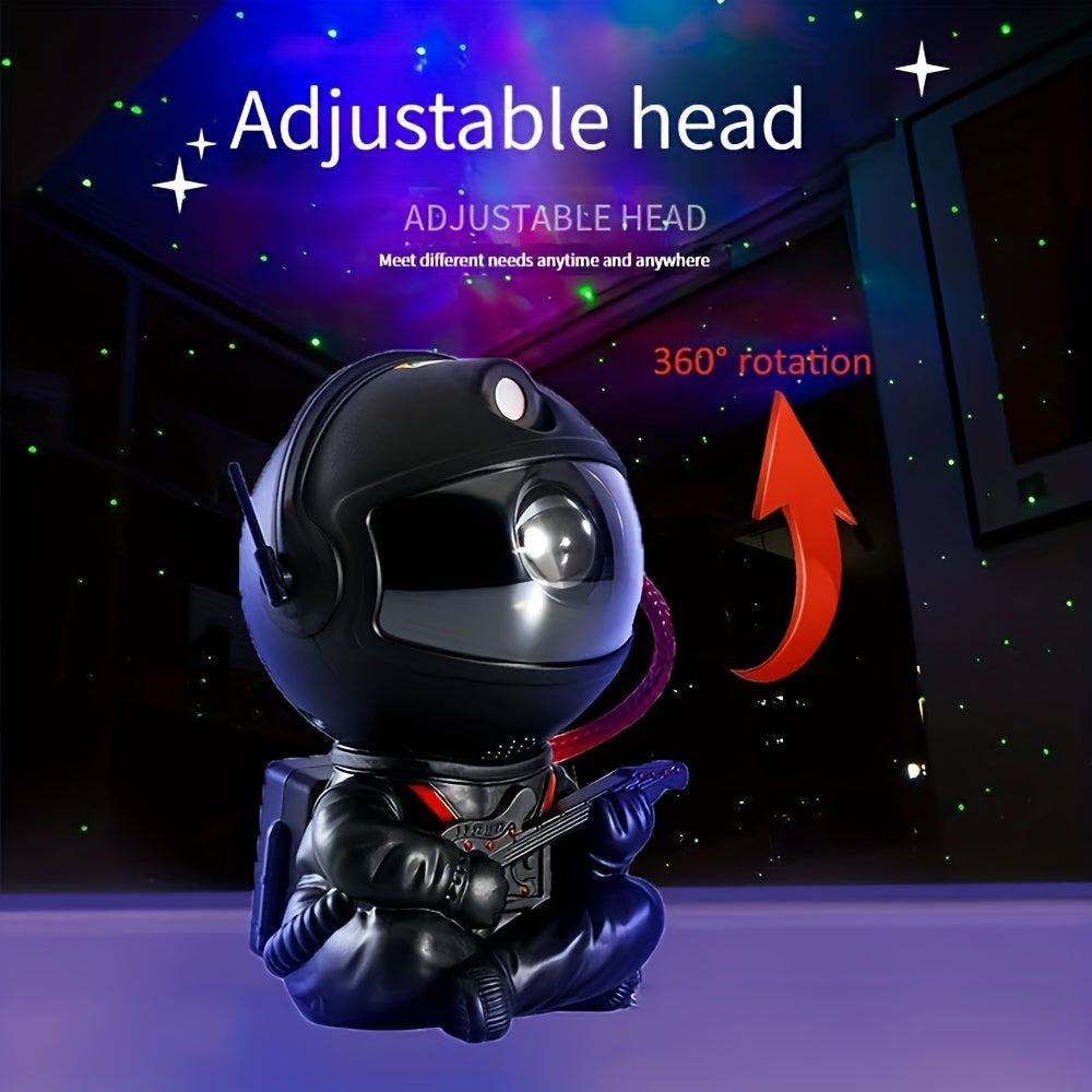 1pc Astronaut Star Projector Galaxy Night Light, Sky Decor Lamp For Bedroom Christmas, Small &  Bright Cute Astronaut LED Lights, Space Nebula Starry Cloud With Remote Control