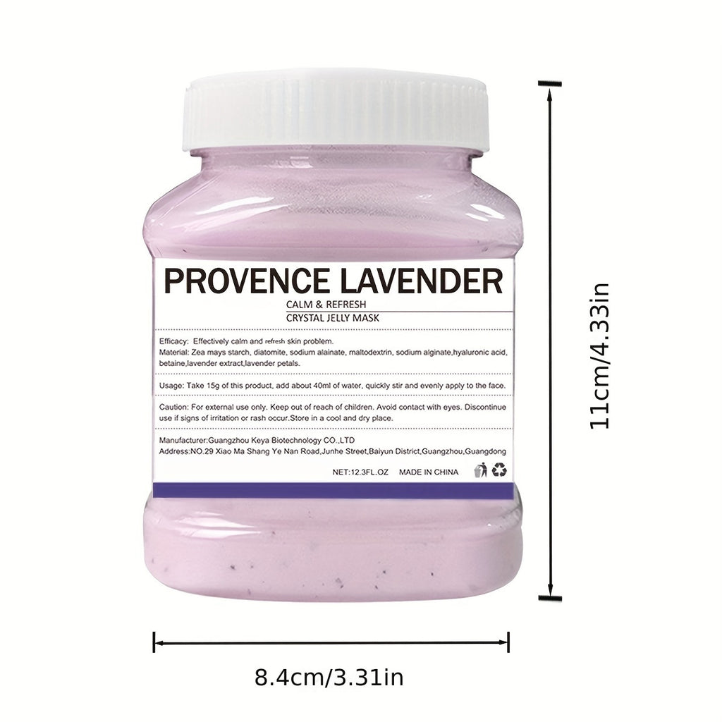 12.3 Fl.Oz Lavender Dream Hydro Jelly Mask - Moisturizing, Hydrating, and Nourishing Facial Skin Care - Natural Gel Peel Off Mask with Soothing and Calming Properties