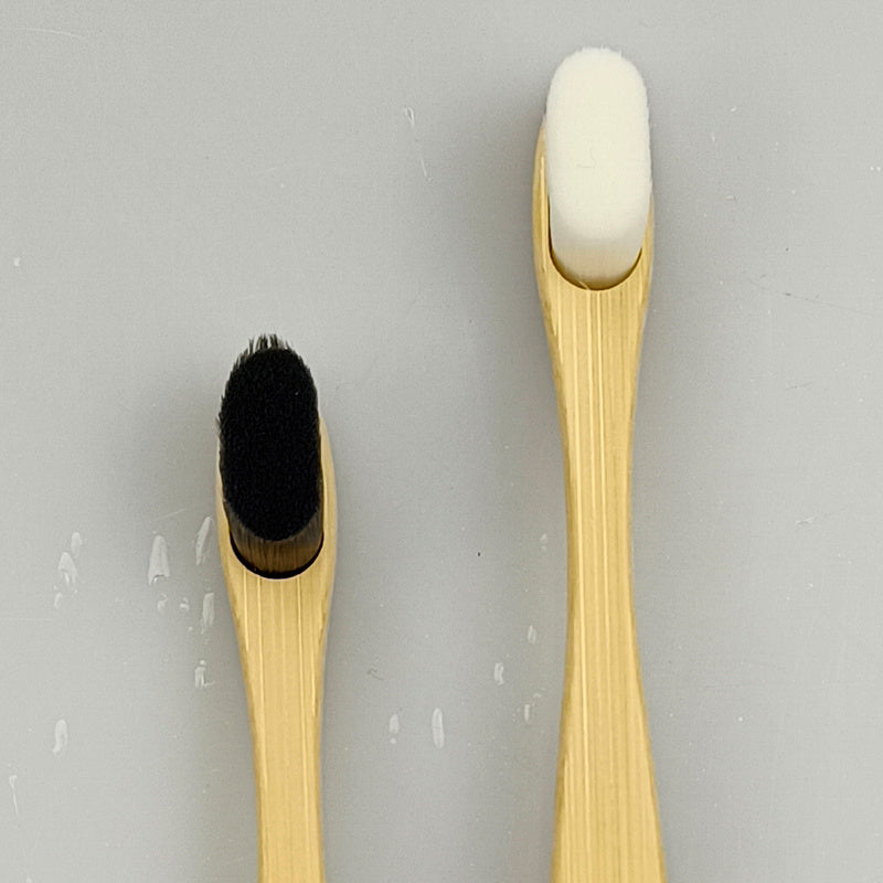 10 Pcs Bamboo Toothbrush Sets Natural Wooden Soft Fur Tooth Brush Eco-friendly Black White Toothbrushes Teeth Cleaning Tools