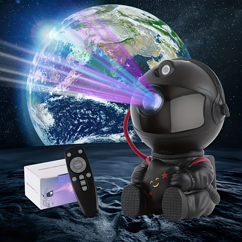 1pc Astronaut Star Projector Galaxy Night Light, Sky Decor Lamp For Bedroom Christmas, Small &  Bright Cute Astronaut LED Lights, Space Nebula Starry Cloud With Remote Control