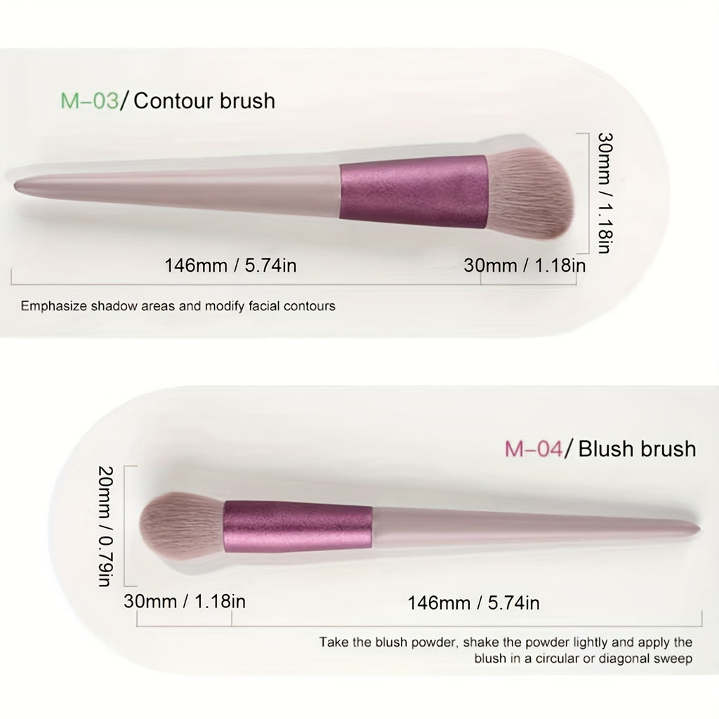 13Pcs Soft Fluffy Makeup Brushes Set For Cosmetics Foundation Blush Powder Eyeshadow Concealer Kabuki Blending Makeup Brush Beauty Tool