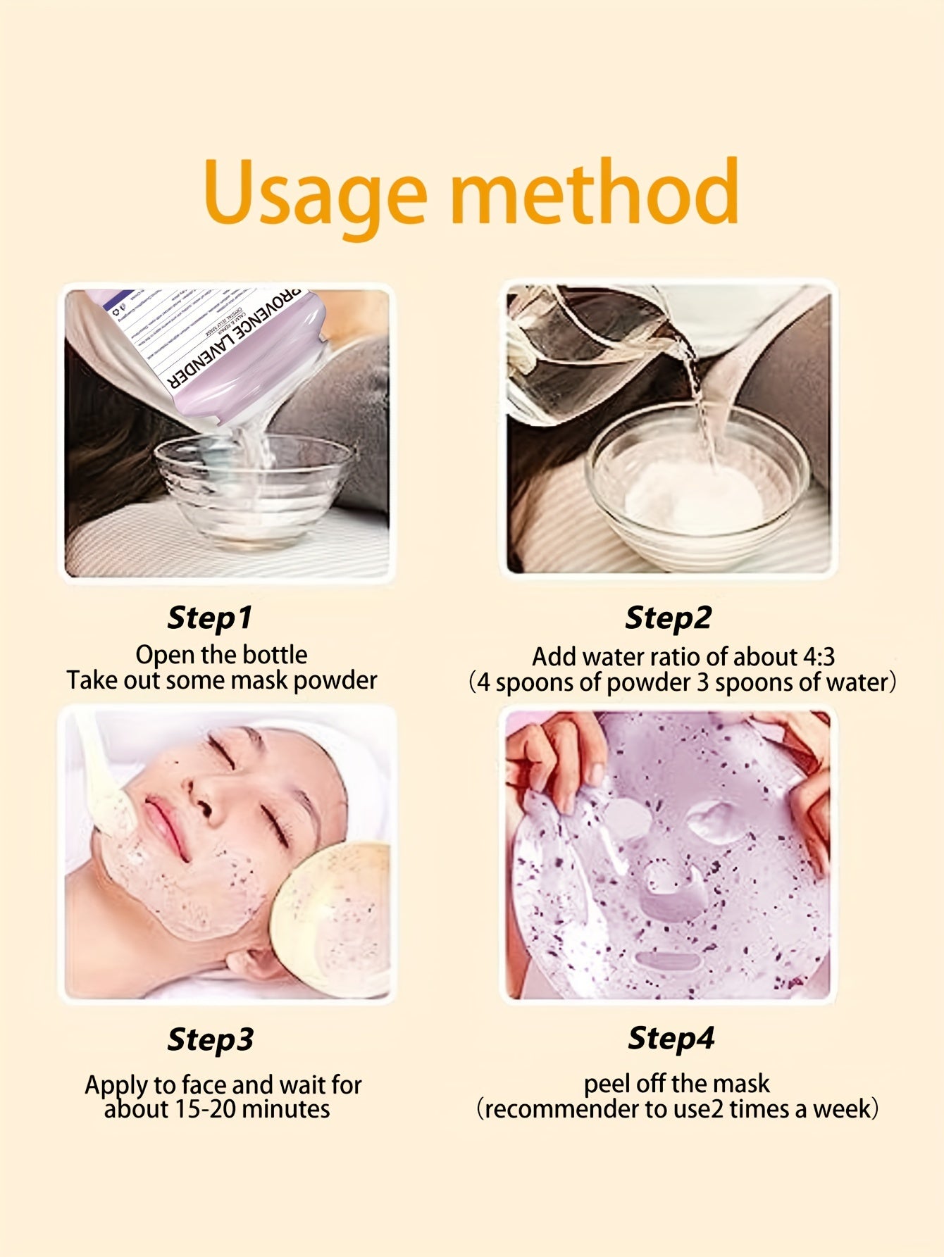 12.3 Fl.Oz Lavender Dream Hydro Jelly Mask - Moisturizing, Hydrating, and Nourishing Facial Skin Care - Natural Gel Peel Off Mask with Soothing and Calming Properties