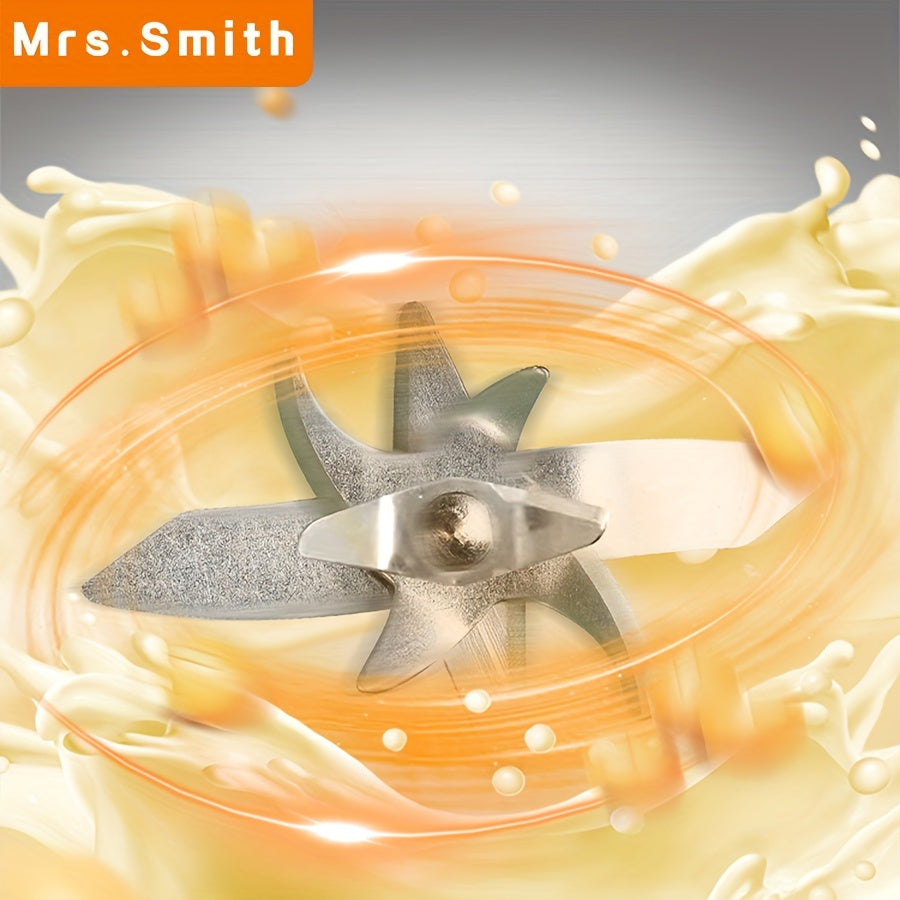 1000ml MRSSMITH Deluxe Portable Mini Soy Milk Maker - Enjoy Fresh Soy Milk and Juices with Advanced 23000RPM Motor, Touch Type Operation, and Self-Cleaning Function - Perfect for 1-4 Person Households with US Plug and 110-130