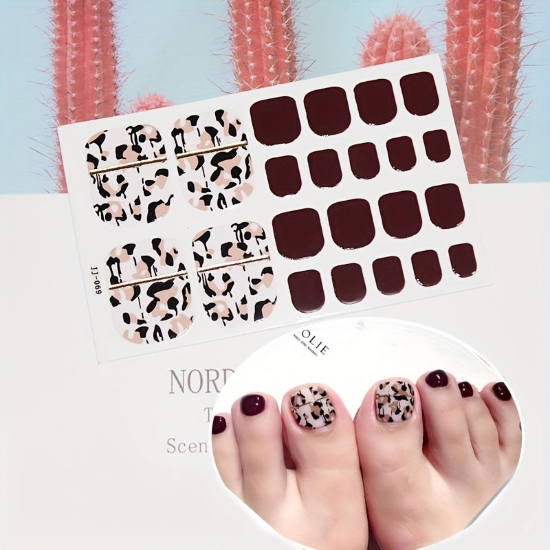 1 Pcs Glittery Glossy Toe Nail Stickers - Self-Adhesive, Hypoallergenic, Reusable, Irregular Shape Stripes Nail Wraps for DIY Nail Art Decoration - Space Theme, Easy to Apply, Long-Lasting, and Single-Use Plastic Nail Tip Dec