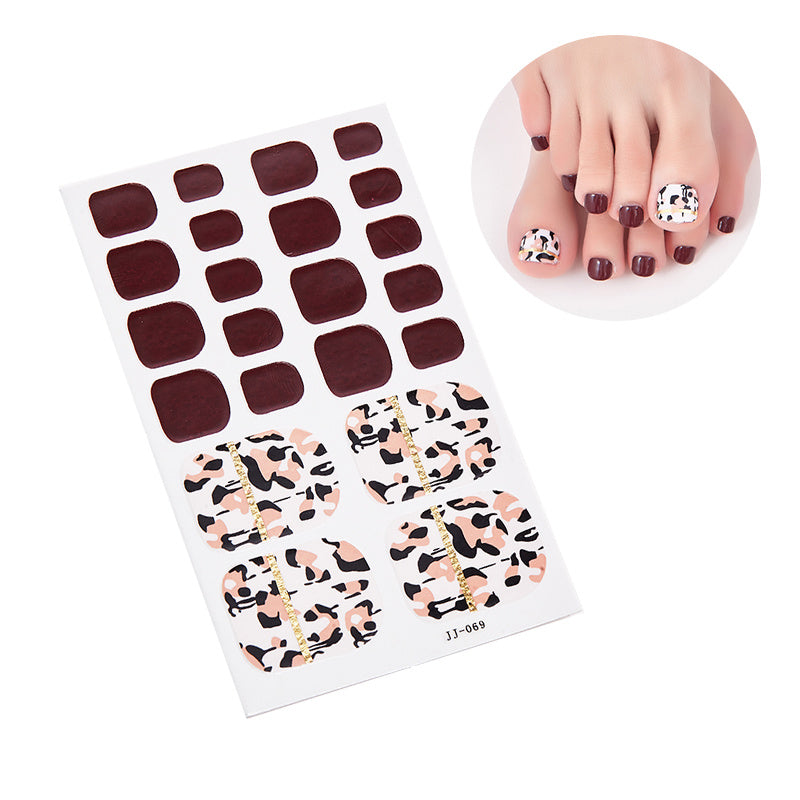 1 Pcs Glittery Glossy Toe Nail Stickers - Self-Adhesive, Hypoallergenic, Reusable, Irregular Shape Stripes Nail Wraps for DIY Nail Art Decoration - Space Theme, Easy to Apply, Long-Lasting, and Single-Use Plastic Nail Tip Dec