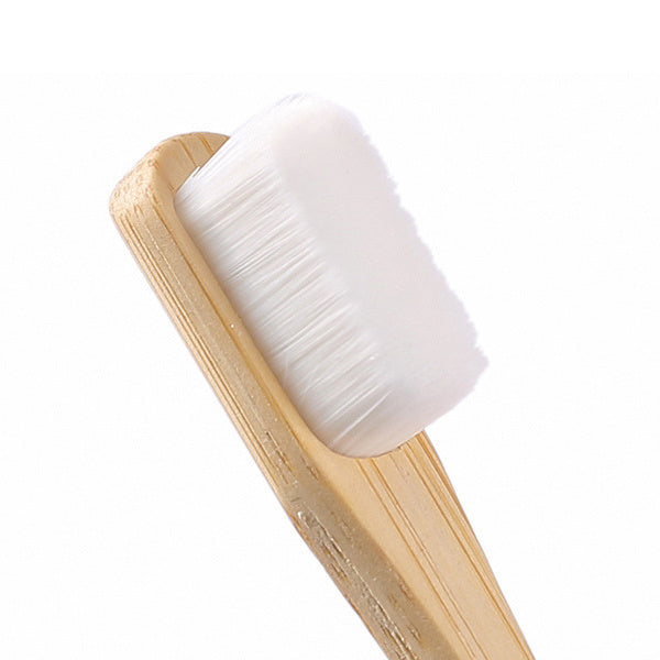 10 Pcs Bamboo Toothbrush Sets Natural Wooden Soft Fur Tooth Brush Eco-friendly Black White Toothbrushes Teeth Cleaning Tools