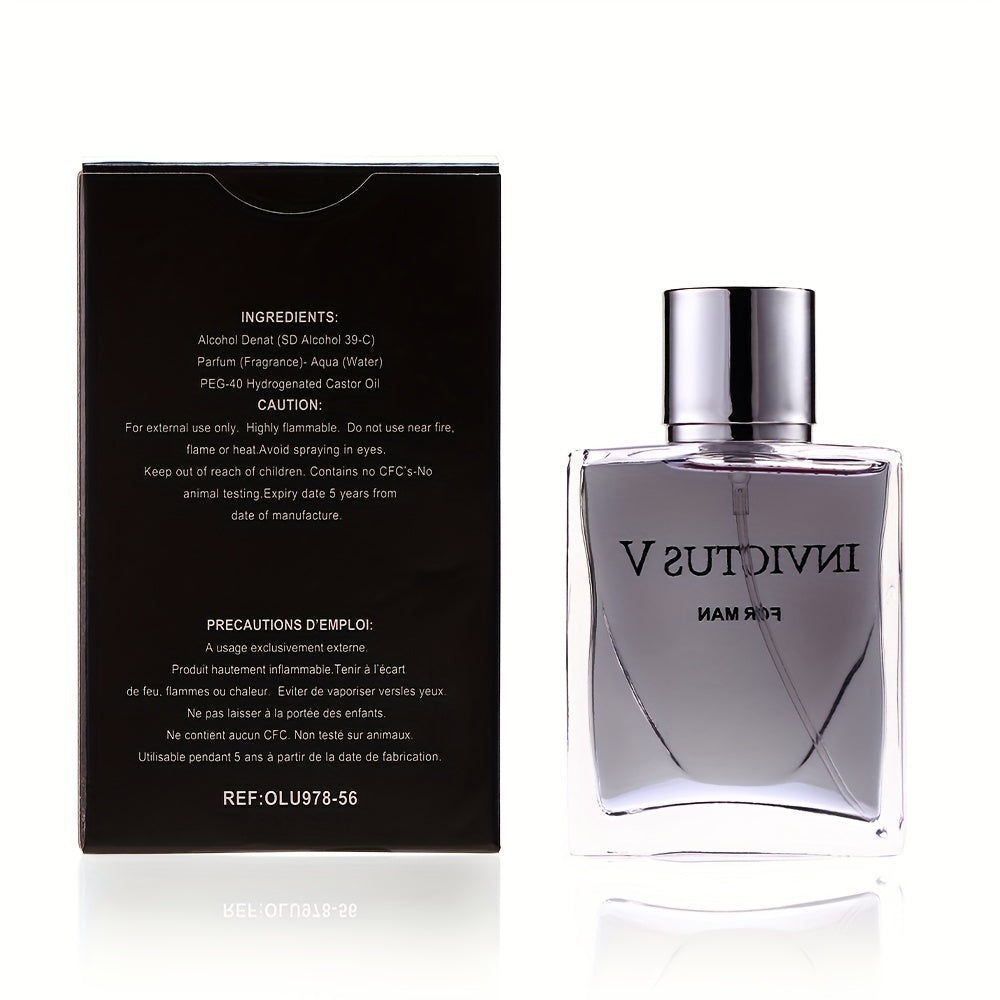 "Herbal" Invigorating 2.03oz Orange Blossom & Whiskey Amber Men'S Cologne - Fresh Floral Scent, Alcohol-Based, Talc-Free