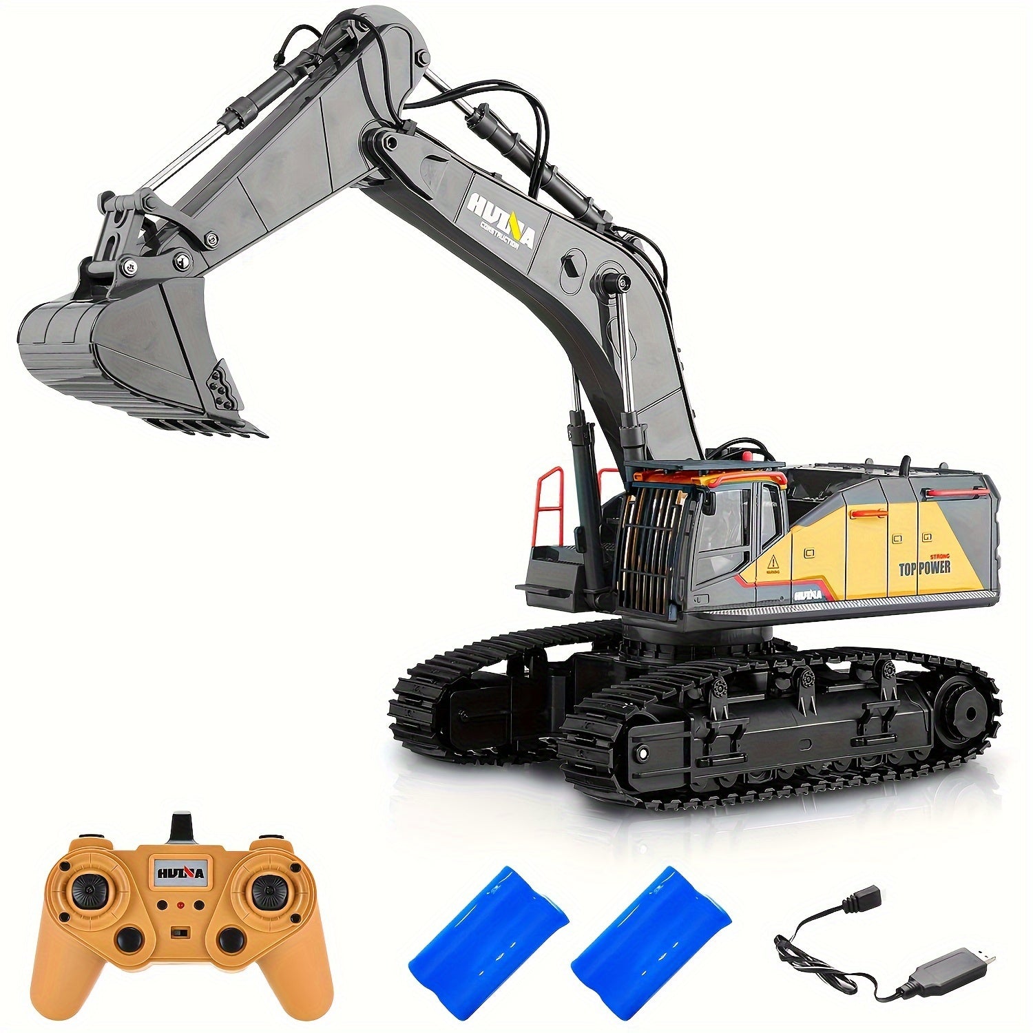 1:14 scale 22-channel alloy remote control excavator remote control excavator professional remote control engineering vehicle toy the most ideal holiday gift Christmas Halloween Gift