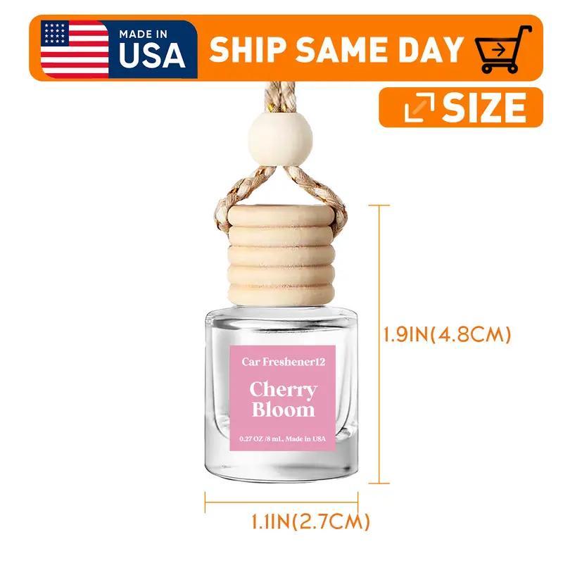 HOOGALIFE Car Air Freshener Choose from 22 Scents,Hanging Car Diffuser,Car Decor Accessory, Made in the USA,Long Lasting,Ships Today.The best New Year gift ever. Choose 1 Bottle or 2 Bottles.Plus,our brand offers excellent cu