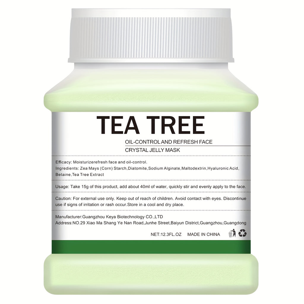 12. 3Fl. Oz Tea Tree Jelly Mask For Facial Skin Care, Natural Gel Hydro Face Masks, Professional Off Hydro Jelly Mask, Moisturizing, Improving & Hydrating, Mask Powder For Wrinkles