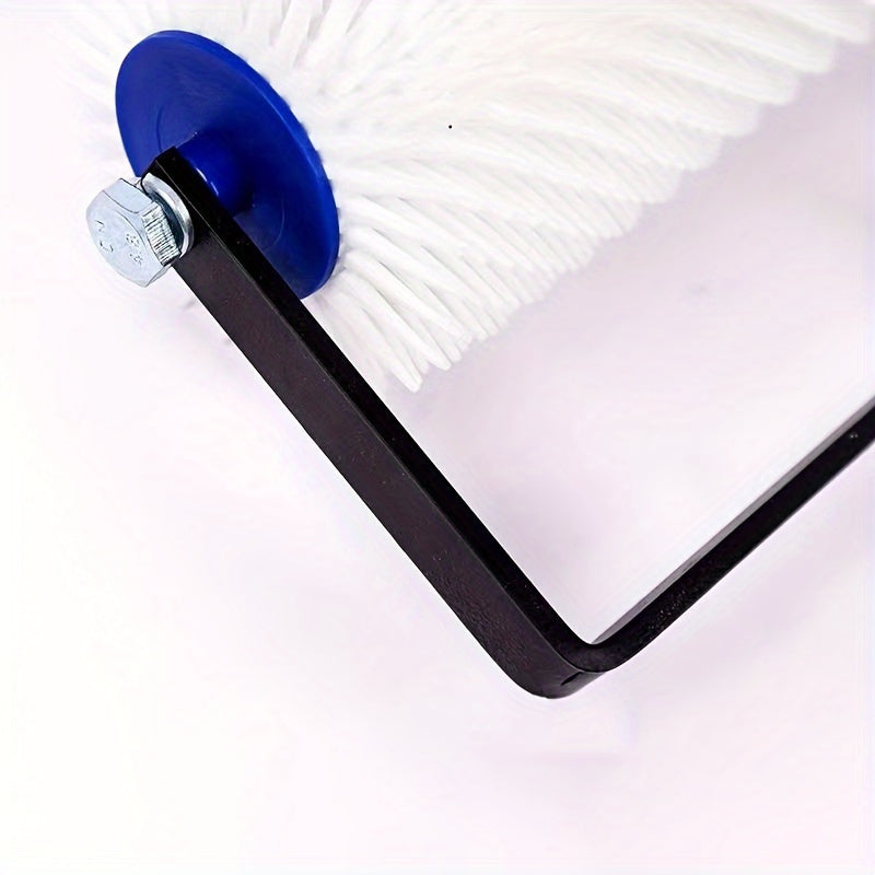1pc 20inch Plastic Drum Brush, Epoxy Floor Construction Tool, Defoaming Needle Roller For Self-Leveling Cement, Deflation And Air Release With Tooth Height