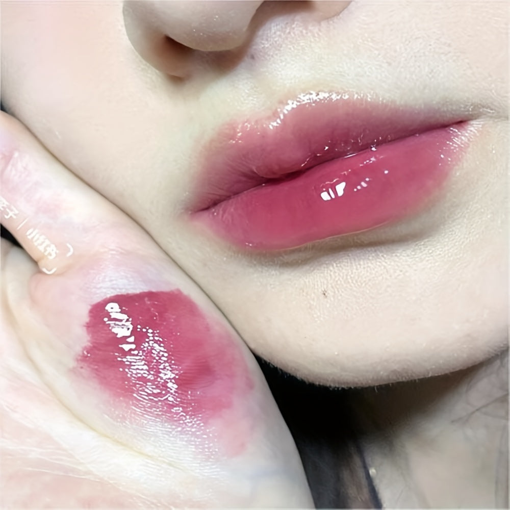 "Cappuvini Hydro-Glow Glassy Lip Gloss/Tint - Low Saturation, Bare-Face Friendly Lipstick For Students & Makeup Enthusiasts"