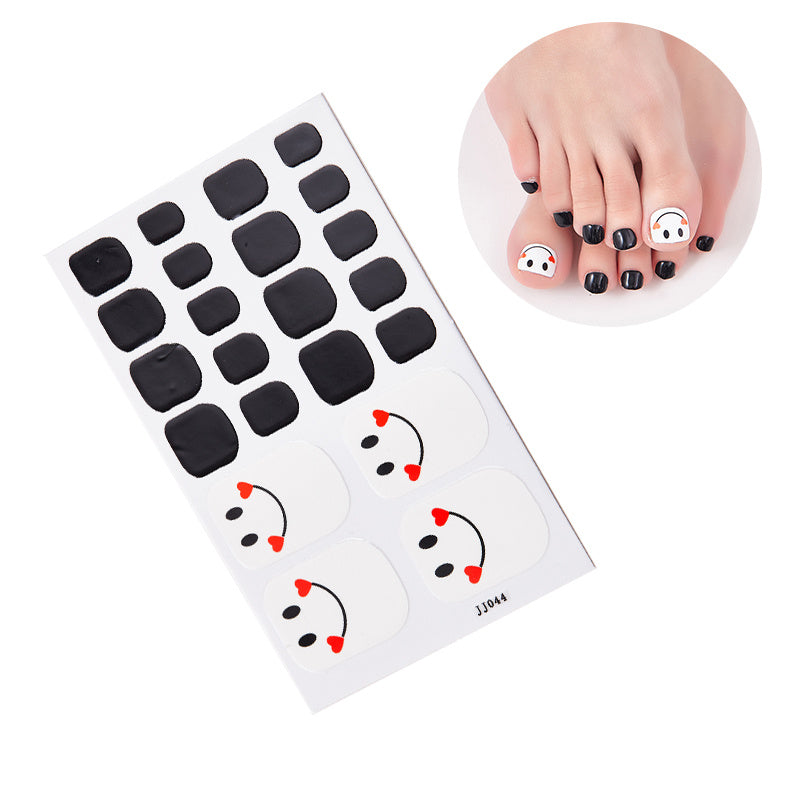 1 Pcs St.Patrick's Day Toe Nail Stickers, Nail Strips Decals With Glitter Design, Full Wraps Self Adhesive Toe Nail Tip, For Women Girls DIY Nail Art Decoration