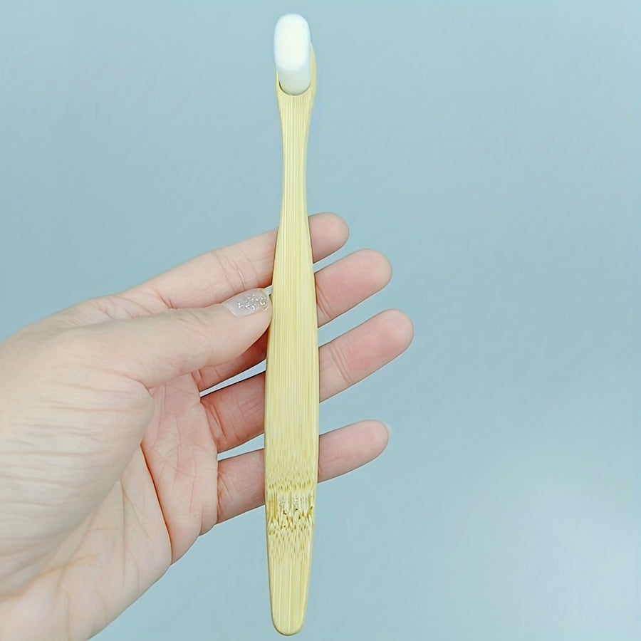 10 Pcs Bamboo Toothbrush Sets Natural Wooden Soft Fur Tooth Brush Eco-friendly Black White Toothbrushes Teeth Cleaning Tools