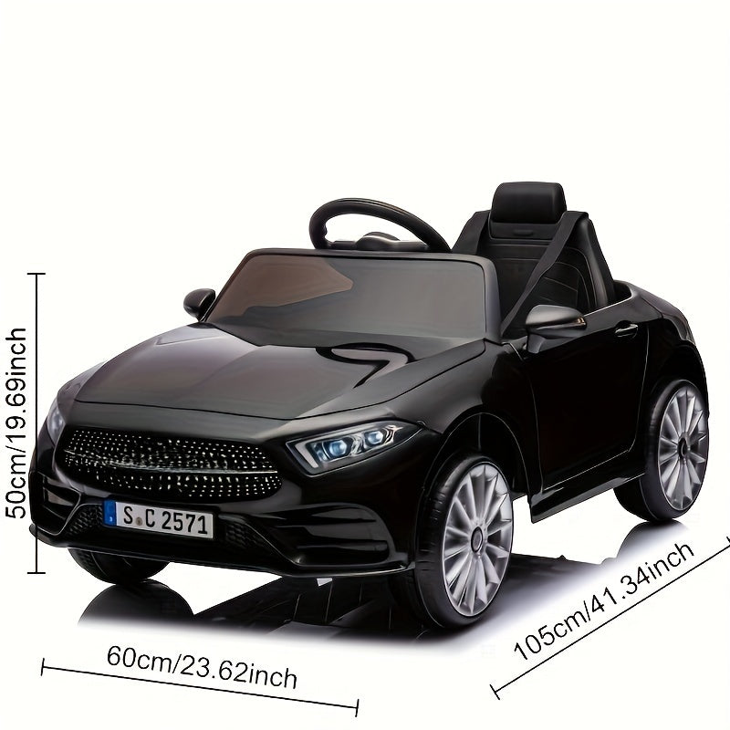 12V Kids Ride On Car w/ Parents Remote Control Licensed CLS 350 for Kids, Four Wheel Suspension Power Display Music Volume Control LED Lights MP3 USB/SD for Kids 37-95 months