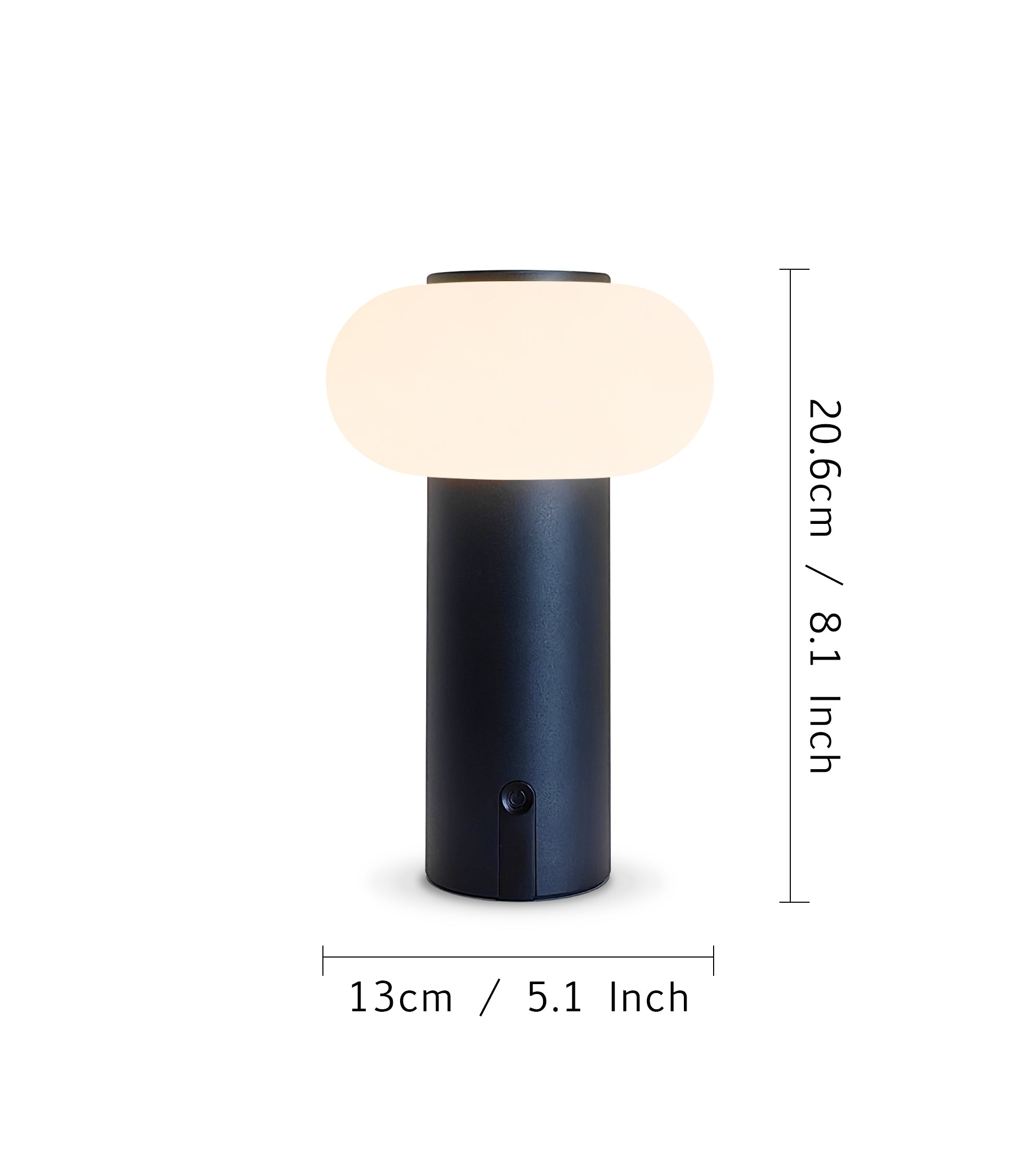 1 Piece Creative LED Mushroom Lamp, Wireless Table Lamp, USB Rechargeable Battery (Charge your cell phone in case of emergency), Touch Control Dimming Night Light, Multi-functional Lighting, Suitable for Restaurant, Party, Ou