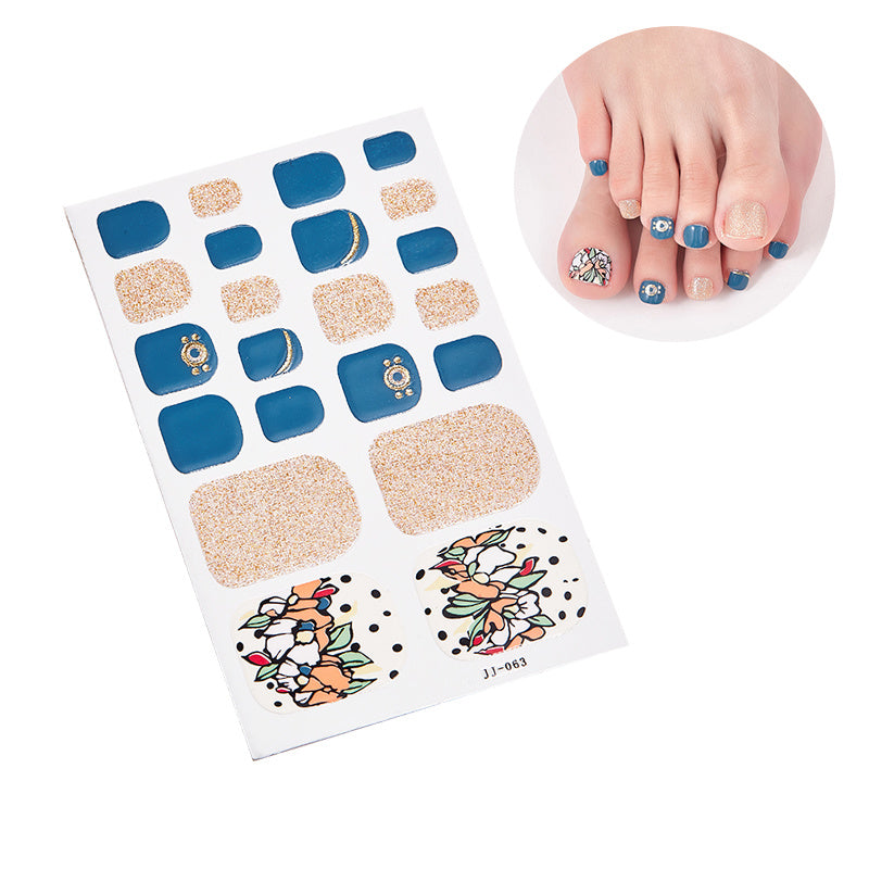 1 Pcs Glittery Glossy Toe Nail Stickers - Self-Adhesive, Hypoallergenic, Reusable, Irregular Shape Stripes Nail Wraps for DIY Nail Art Decoration - Space Theme, Easy to Apply, Long-Lasting, and Single-Use Plastic Nail Tip Dec