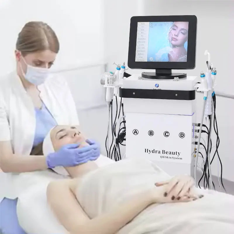 14 in 1 Oxygen Jet Hydro Microdermabrasion Oxygen Jet Aqua Hydrofacial Skin Care Cleaning Hydra Dermabrasion Facial Machine