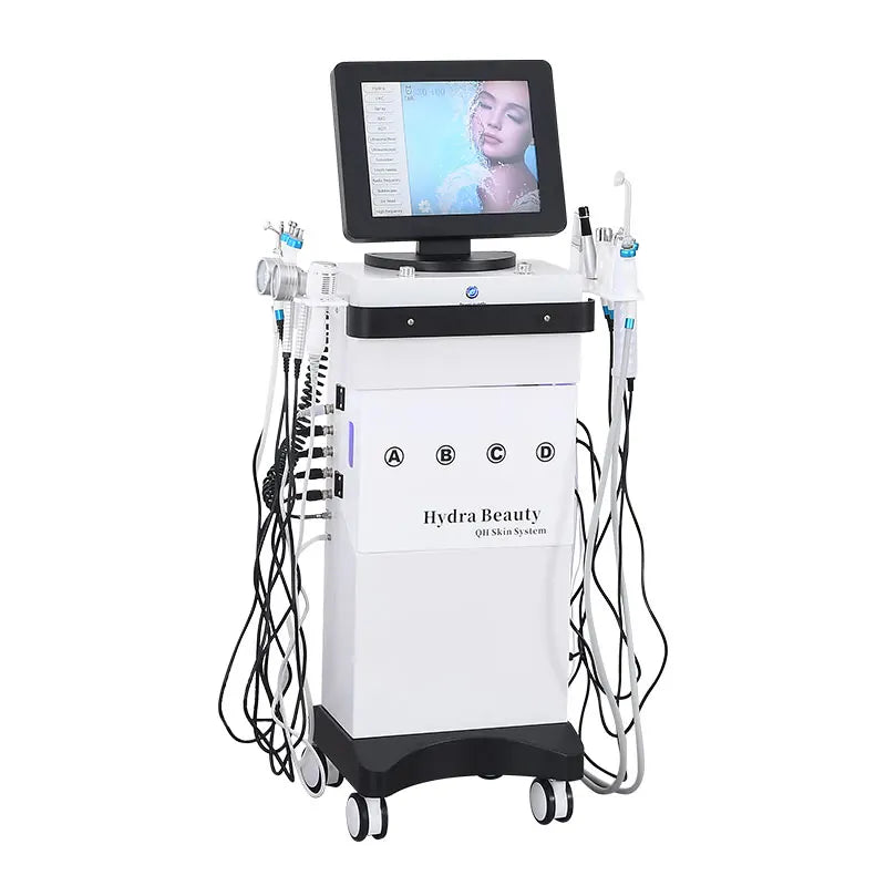 14 in 1 Oxygen Jet Hydro Microdermabrasion Oxygen Jet Aqua Hydrofacial Skin Care Cleaning Hydra Dermabrasion Facial Machine