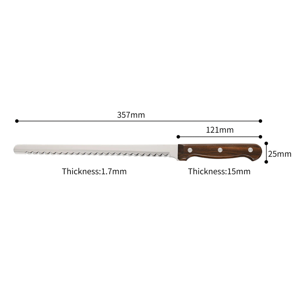 13 Piece Non-stick Coating Stainless Steel Knives Set, Anti-Rust and Dishwasher Safe, 6 Knives, 6 Blade Covers, and One Shear